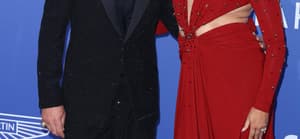 April Love Geary and Robin Thicke at The amfAR Cannes Gala 2023 at Hotel du Cap-Eden-Roc
