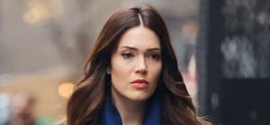 Actress and Singer Mandy Moore is seen on set filming scenes for her new show 'Dr Death' in New York City