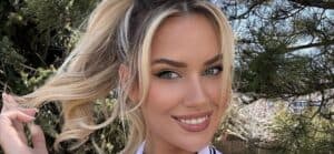 Paige Spiranac takes a selfie.