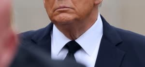 Donald Trump at Amalija Knavs' funeral