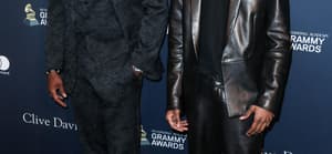 Diddy and his son at The Recording Academy And Clive Davis' 2020 Pre-GRAMMY Gala held at The Beverly Hilton Hotel on January 25, 2020 in Beverly Hills, Los Angeles, California, United States