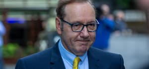 Kevin Spacey is seen outside Southwark Crown Court in London