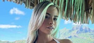 Emily Elizabeth strikes a pose at the beach.
