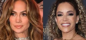 A collage of Jennifer Lopez and Sunny Hostin at separate events