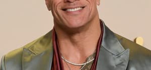 Dwayne Johnson in silver tux at Oscars 2023
