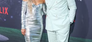 Brittany Mahomes and Patrick Mahomes at Los Angeles Premiere Of Netflix's 'Quarterback' Season 1