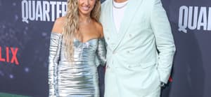 Brittany Mahomes and Patrick Mahomes at Los Angeles Premiere Of Netflix's 'Quarterback' Season 1