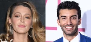 A photo collage of Blake Lively and Justin Baldoni