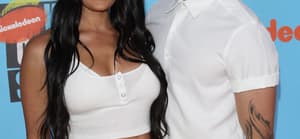 Nikki Garcia and Artem Chigvintsev at 2019 Nickelodeon Kids' Choice Sports Awards