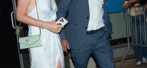 Lana Del Rey and Jeremy Dufrene leaving wedding