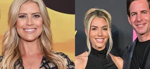 A photo collage of Christiana Haack and ex-husband Tarek-with wife Heather Rae El Moussa