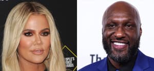 A photo collage of Khloé Kardashian and Lamar Odom