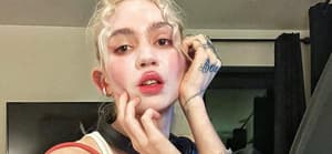 Grimes posing