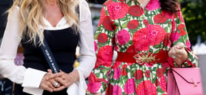 Sarah Jessica Parker and Kristin Davis On Location with "And Just Like That"