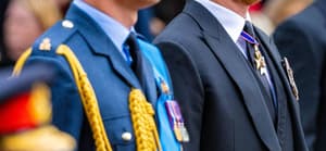 Prince William and Prince Harry at Queen Elizabeth II state funeral, London, UK - 19 Sept 2022