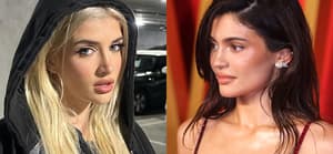 A phto collage of Sami Sheen and Kylie Jenner