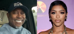 A photo collage of Simon Guobadia and Porsha Williams