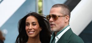 Ines de Ramon and Brad Pitt at 'F1: The Movie' London Premiere