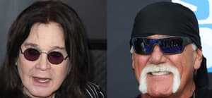 A photo collage of Ozzy Osbourne and Hulk Hogan