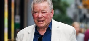 William Shatner is seen outside the Late Show with Stephen Colbert this evening in New York City