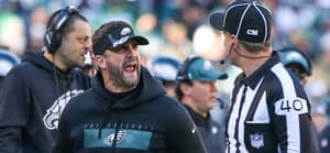 Nick Sirianni yelling at ref