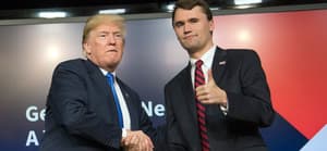 Donald Trump and Charlie Kirk at White House Generation Next Summit