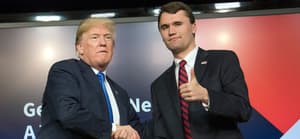 Donald Trump and Charlie Kirk at White House Generation Next Summit