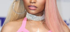 Nicki Minaj with pink and blonde hair