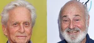 A photo collage of Michael Douglas and Rob Reiner