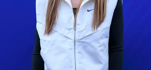 Sabrina Ionescu posing on the red carpet.