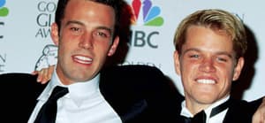 Ben Affleck and Matt Damon at Batman Premiere in 1997