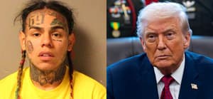 A photo collage of Tekashi 6ix9ine and Donald Trump