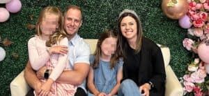 Ashley Flynn and Caleb Flynn with their daughters