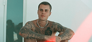 Justin Bieber sitting down