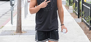 Noah Beck at the pound