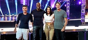 A photo showing the panel and guests of 'America's Got Talent'
