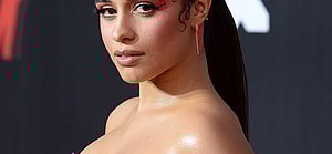 Camila Cabello at the 2021 MTV VMAs at the Barclays Center Brooklyn in New York City