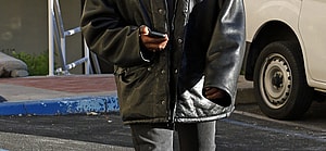 Kanye West heads to a office in Calabasas for a meeting