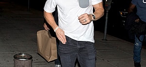 Mark Wahlberg enjoys a dinner at 'Matsuhisa' Japanese Restaurant with friends in Beverly Hills