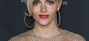 Madeline Brewer wearing a Valentino dress, Alexandre Birman shoes and Kallati earrings arrives at the Television Academy's Reception To Honor 73rd Emmy Award Nominees