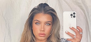 Madison Lewis takes a selfie.