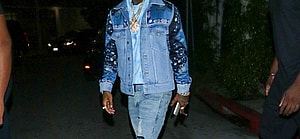 Usher Raymond outside The Nice Guy in Hollywood