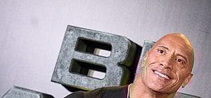 The Rock at Black Adam Madrid premiere