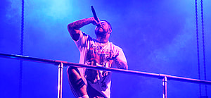 Post Malone performing at Reading Festival 2021