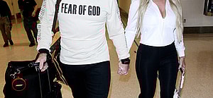 Kim Zolciak and Kroy Biermann arrive at LAX