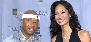 Russell Simmons and Kimora Lee Simmons arrives at Macy's Passport '01 fundraiser and fashion show to benefit HIV/AIDS research