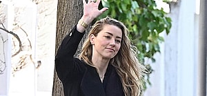 Amber Heard goes for a run in El Retiro park