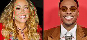 A photo collage of Mariah Carey and Anderson .Paak