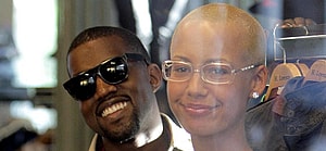 Kanye West and Amber Rose at Sunset plaza