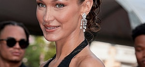 Bella Hadid at L'Amour Ouf" (Beating Hearts) Red Carpet at the 77th annual Cannes Film Festival